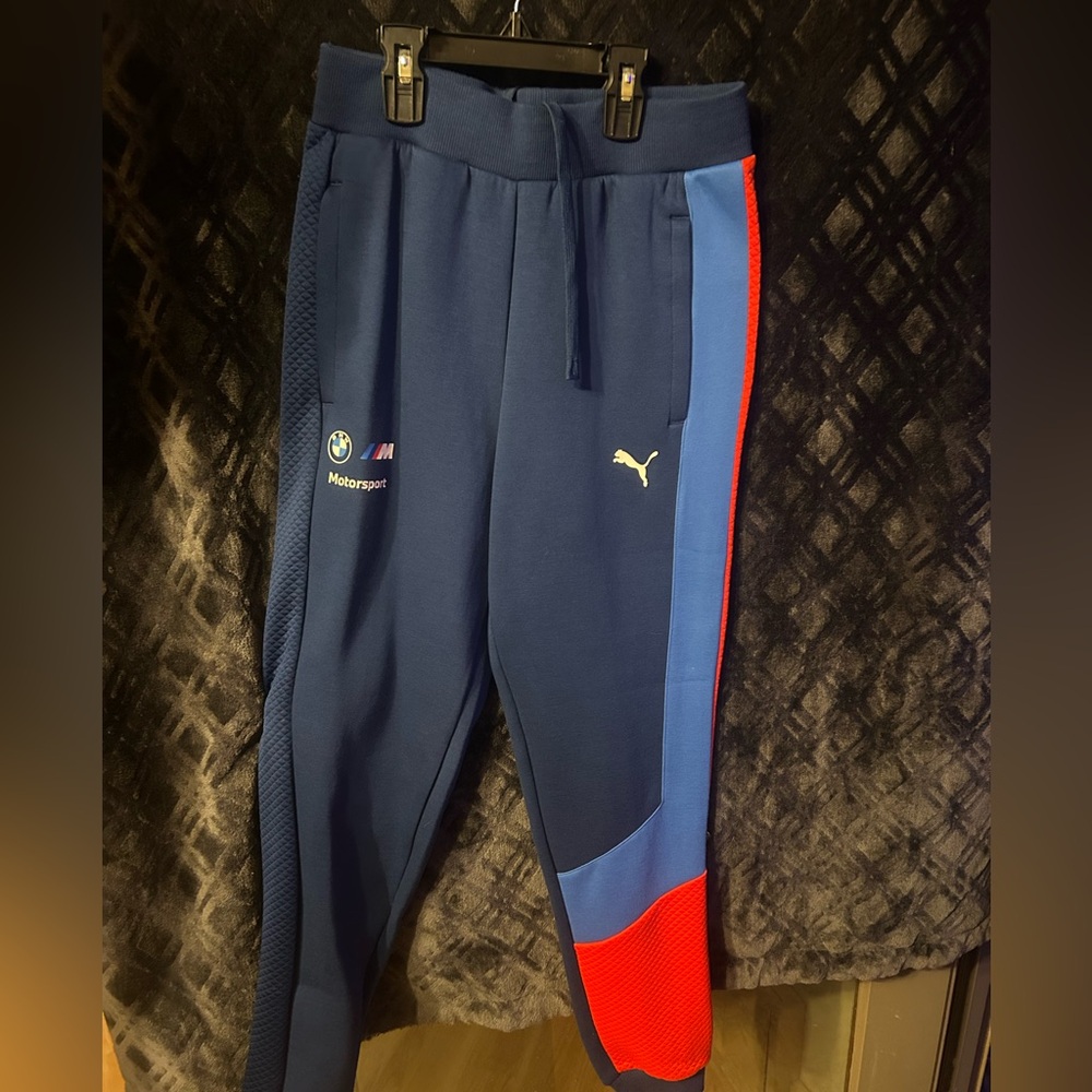 Puma BMW Motorsport Navy and Red Track Pants